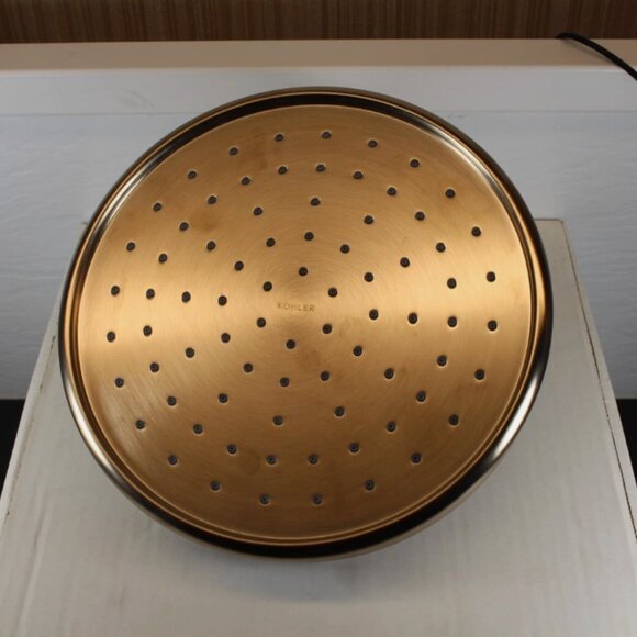 KOHLER 13692-BV 8-Inch Traditional Round Rain Showerhead, Vibrant Brushed Bronze - Picture 2 of 5